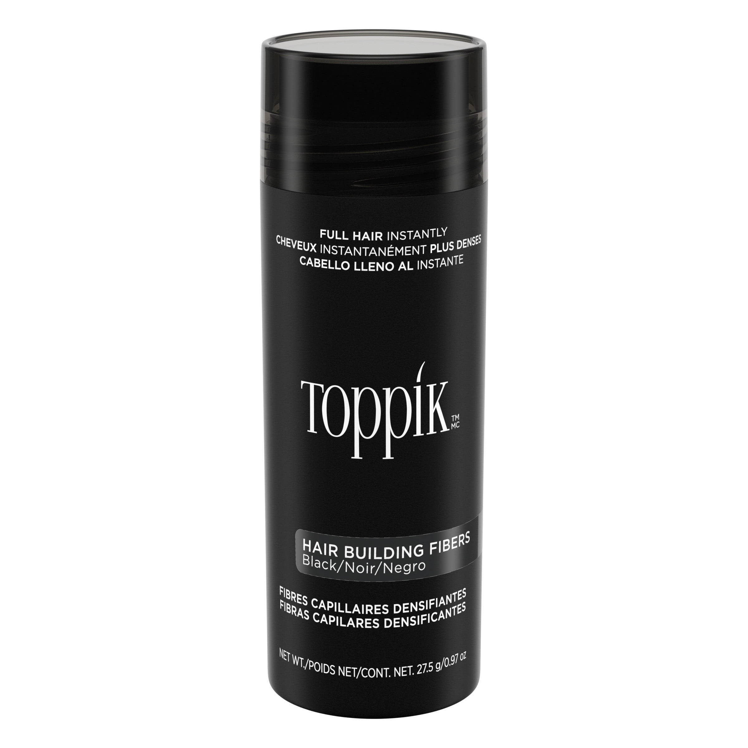 TOPPIK Big Size Hair Building Fibers - Black 0.97 Oz for Thin Hair