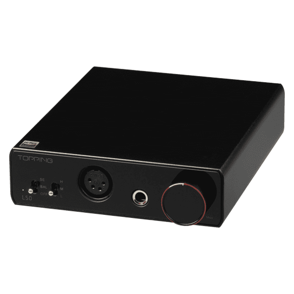 TOPPING L50 2-Channel Desktop NFCA Headphone Amplifie,6.35mm 4 Pin for IEMs and High-Impedance Headphones,Black