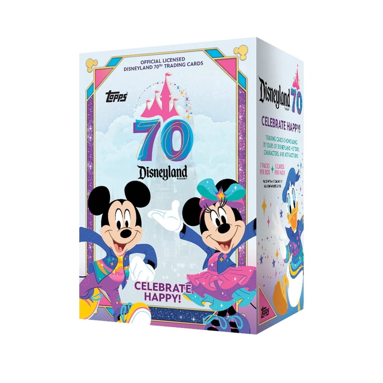 Topps Disneyland 70th Trading Cards 4パック TOPPS DISNEYLAND 70TH ANNIVERSARY VALUE BOX - Walmart.com