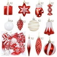 thumbnail image 1 of TOPRenddon Christmas Ball Ornaments for Christmas Decorations, 24 pcs Xmas Tree Shatterproof Ornaments with Hanging Loop for Holiday, Wreath and Party Decorations, 1 of 7