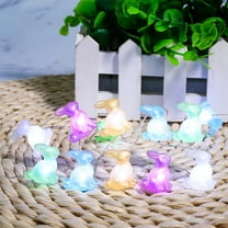 TOPRenddon 10 Ft Easter Lights,Easter Bunny String Lights with 30 Pack Multicolor 3D Rabbit Shaped Lights,Pastel Easter Lights for Home, Bedroom, Party, Easter Decorations Indoor Outdoor