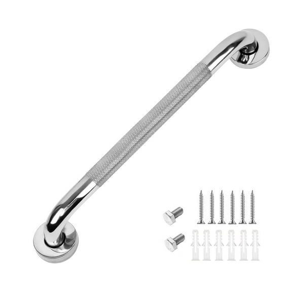 TOPRenddon 10 Inch Grab Bars for Bathtubs and Showers, Anti Slip Shower Grab Bars Stainless Steel Shower Handle Toilet Handicap Elderly Senior Assist Bathroom Saft Handle