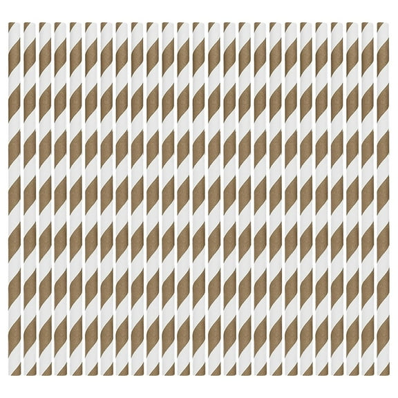 TOPRenddon 100PCS Paper Straws Bulk, Assorted Rainbow Colors Striped Drinking Straws for Juice, shakes, Cocktail, Coffee,Soda, Milkshakes, Smoothies,Celebration Parties and Arts Crafts Projects