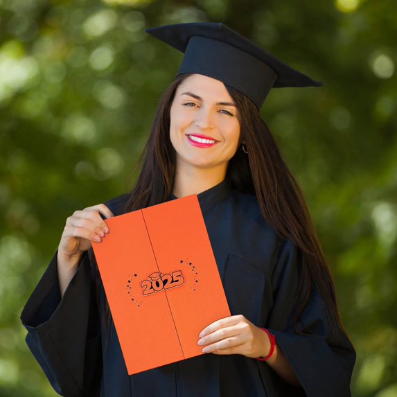 TOPRenddon 2025 Graduation Guest Book for Signatures – 12x8.5 Inch Keepsake Memory Album with Acid-Free Paper, Elegant Class of 2025 Cover, Large Signing Space