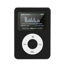 TOPRenddon 32GB Portable MP3 Player with LCD Screen | Ultra-Compact Metal Music Player | USB Rechargeable SD/TF Card Reader & Audio Player