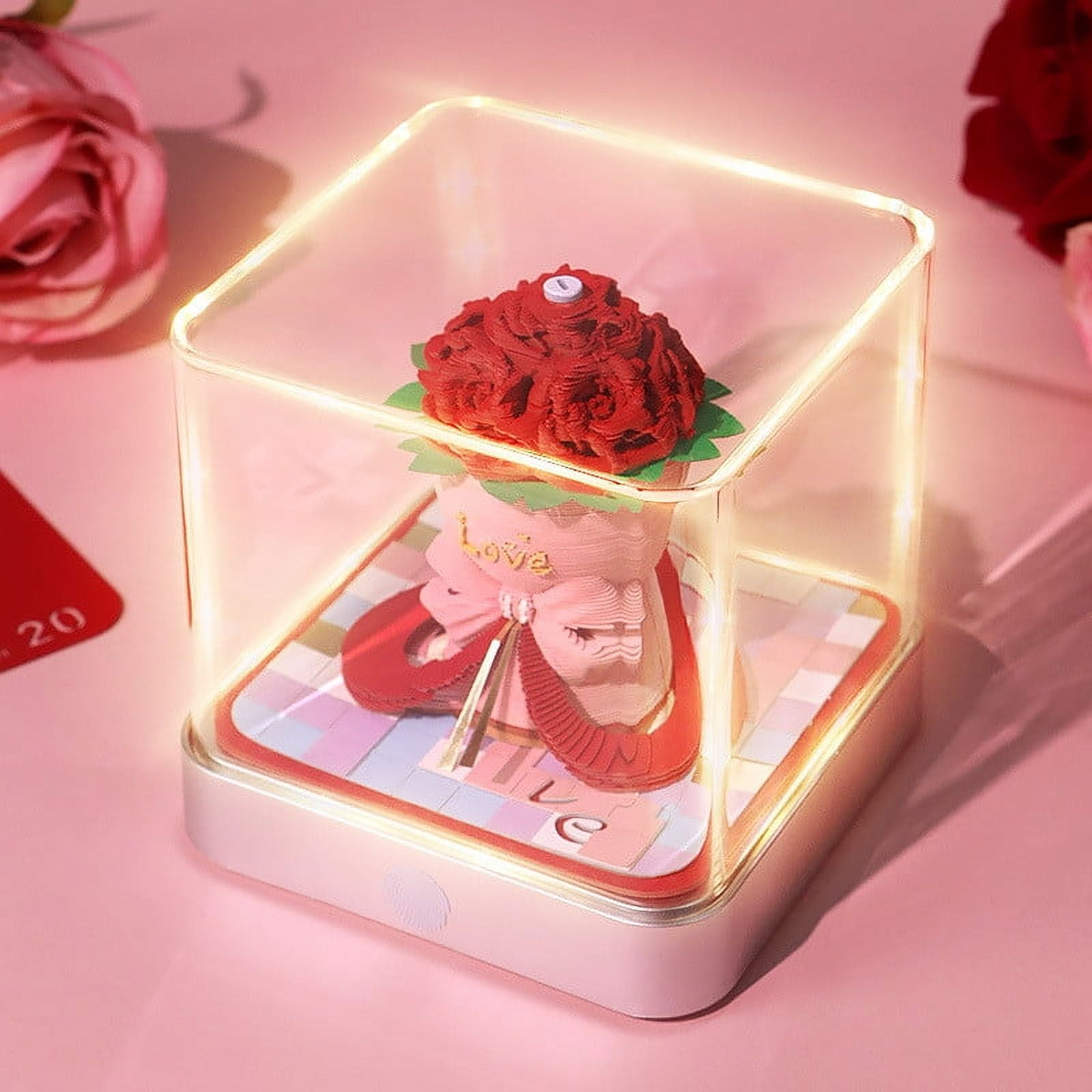 TOPRenddon 3D Art Calendar Memo Pad 2025, Creative Time Piece Calendar