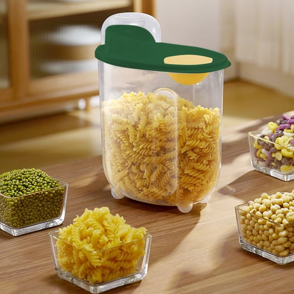 TOPRenddon 3L Mint Green Airtight Food Storage Container - BPA Free Kitchen Canister for Rice/Flour/Sugar, Stackable Pantry Organizer with Locking Lid