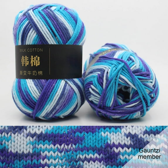 TOPRenddon 50g Milk Cotton Yarn for Crocheting Chunky Knitting Yarn Hat Scarf Sweater Crochet Wool