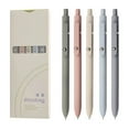 thumbnail image 1 of TOPRenddon 5PCS Retractable Gel Pens Set, Quick Dry Black Ink Fine Point Roller Ball Gel Ink Pen for Smooth Writing, 1 of 7