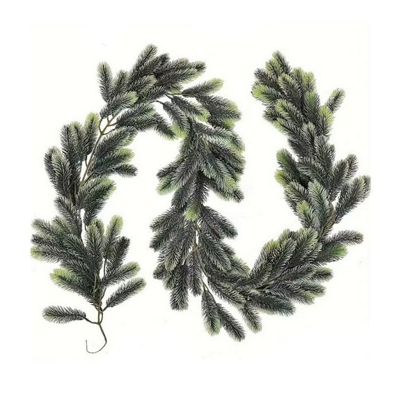 TOPRenddon 6.5 ft Christmas Garland Pine Garland, Greenery Plant for Christmas Decorations Table Mantle Background Wall Room Outdoor Indoor Winter Decoration
