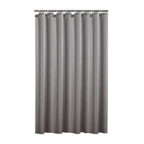 TOPRenddon 80x180cm Waterproof Polyester Shower Curtain – Thickened Rustproof Bathroom Door Curtain with Metal Grommets, Plain Color Quick-Dry Bath Liner (Includes Hooks)