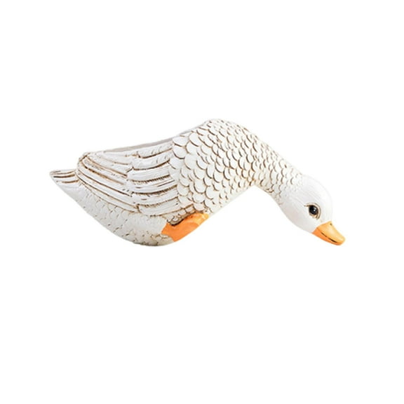 TOPRenddon 9 Inch Animal Planter, Cartoon Duck Shaped Ceramic Pots Small Flower Pot Plant Container for for Office Home Desktop Indoor/Outdoor Decor- Plants Not Included