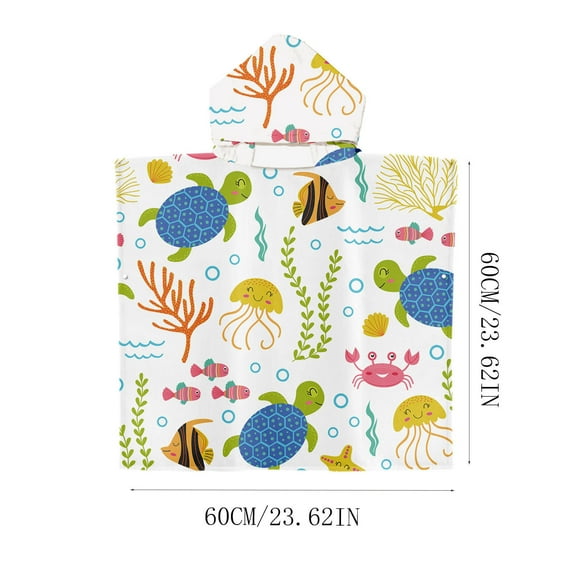 TOPRenddon Absorbent Quick Dry Bath Towel Body Wrap for Kids Microfiber Spa Shower Bath Robe Fleece Adjustable Wearable Pool Gym Beach Towels Cover up Bathroom Accessories