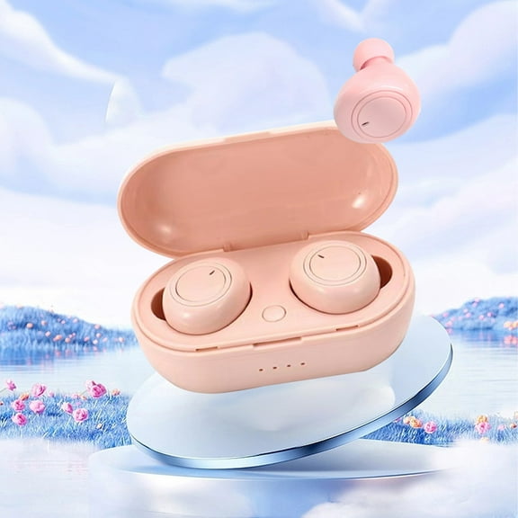 TOPRenddon Bluetooth 5.3 Wireless Earbuds, 2025 Wireless Headphones HiFi Stereo Earphones with Noise Canceling Mic, In Ear Earbud, Bluetooth 5.3 Sport Earphones with LED Power Display for Android iOS