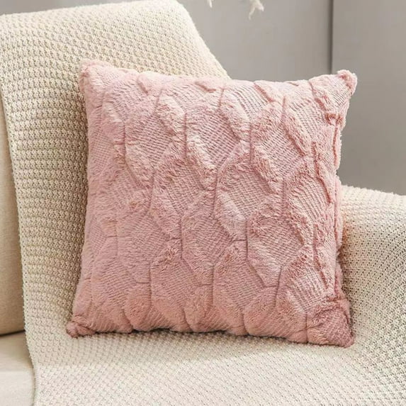 TOPRenddon Boho Reversible Throw Pillow Covers 17.7x17.7 Inch - Striped Decorative Cushion Cases for Sofa, Bed, Porch