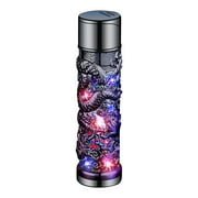 TOPRenddon Bright Fire Torch Lighter, Metal Gas Lighter Windproof High Temperature Spitfire Household Kitchen High Temperature Welding Windproof Direct Impact Lighter Inflatable Outdoor