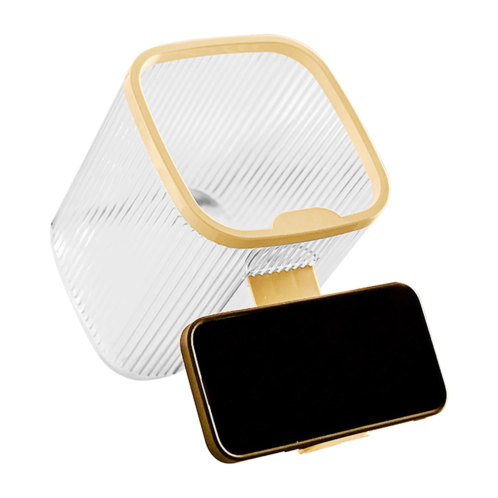 TOPRenddon Car Trash Can with Lid, Mini Desktop Trash Can Office