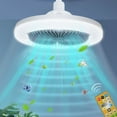 thumbnail image 1 of TOPRenddon Ceiling Fans with Lights and Remote, Socket Ceiling Fan 10 inch E27 with Light Indoor 3 Colors Infinitely Adjustable LED Mini Ceiling Fan for Bedroom Bathroom Kitchen Living Room Garage, 1 of 9