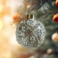 thumbnail image 1 of TOPRenddon Christmas Ball Ornaments Glass Christmas Tree Decorations Hanging Xmas Decorations for Trees Party Wedding Holiday, 6 Style, 1 of 3