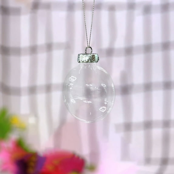 TOPRenddon Christmas Balls Ornaments for Xmas Christmas Treeï¼Decoration Transparent Christmas DIYT Festival Pendant Gift Hollow
