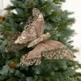 thumbnail image 1 of TOPRenddon Christmas Tree Butterfly Decorations 4 Colors Xmas Glitter Hollow Butterfly Ornaments 3D Hanging Butterfly Wall Decor for Christmas Tree Decor, 1 of 6