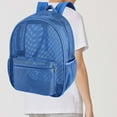 thumbnail image 1 of TOPRenddon Clear Mesh Backpack for Beach & Stadium – Extra Large Transparent Nylon Bag with Security Checkpoint Approval, 1 of 8