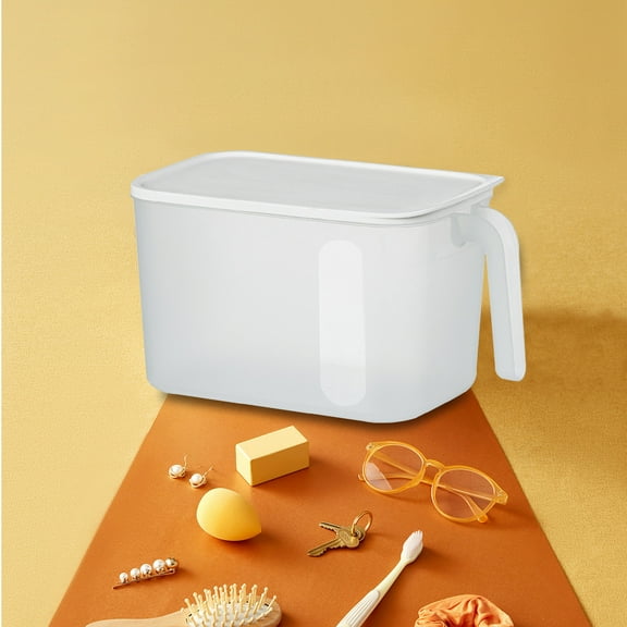 TOPRenddon Clear Space Plastic Storage Bins with Lids – Perfect Kitchen Organization or Pantry Fridge Organizer, and Bins, Cabinet Organizers