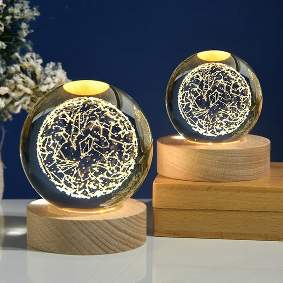TOPRenddon Crystal Ball Night Light, Palm World, Kids Cognitive World Education Supplies,Birthday Gift for Teens Boys and Girls