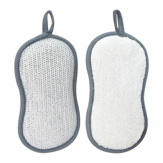 TOPRenddon Dual-Sided Bamboo Fiber Sponge Cloths – 8PC Antibacterial, Reusable Kitchen Sponges for Dishwashing, Non-Scratch Scrubbing & Grease Removal