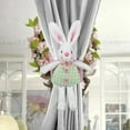 thumbnail image 1 of TOPRenddon Easter Bunny Curtain Holdbacks, Rabbit Raccoon Curtain Tiebacks, Cartoon Doll Window Curtain Hook, Magnet Curtain Buckle Easter Curtain Tie Back for Home Baby Room Window Decoration, 1 of 6