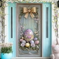 thumbnail image 1 of TOPRenddon Easter Bunny Door Cover Happy Easter Door Decorations Cute Bunny Door Covers Easter Spring Eggs Backdrop Door Cover Party Outdoor Indoor Home Decor, 1 of 6