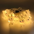 thumbnail image 1 of TOPRenddon ‌Easter Bunny LED String Lights - 5.4ft Battery Operated Indoor/Outdoor Decor for Patio, Weddings & Easter Egg Hunt Parties (10 Multi-Color LEDs)‌, 1 of 3