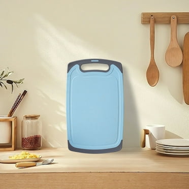 TOPRenddon Extra Large Cutting Boards, Plastic Cutting Boards for Kitchen Cutting Board Set Dishwasher Chopping Board with Juice Grooves Easy-Grip Handles, Grey