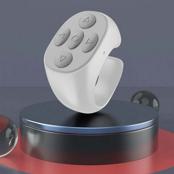 TOPRenddon Fingertip Bluetooth Remote Control - Wireless Ring for TikTok Likes, Selfie Shutter, eBook Page Turner Compatible with iPhone/Android