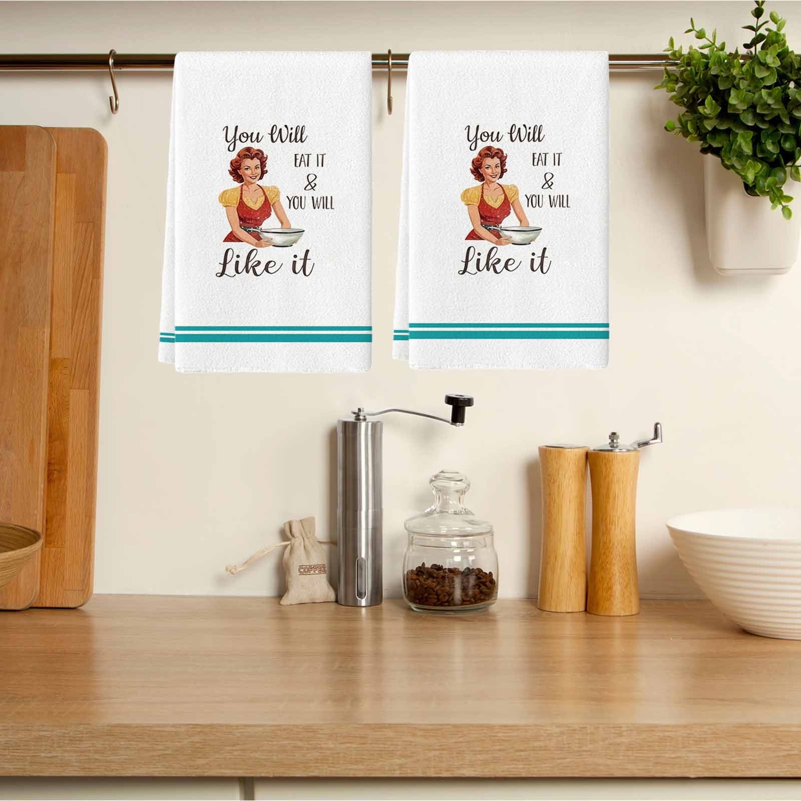 TOPRenddon Funny Kitchen Towels Cute Dish Towel Kitchen Wacky Hand ...
