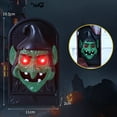 thumbnail image 1 of TOPRenddon Glowing Halloween Doorbell Spooky Skull Head Light Up Eyes Doorbell Scary Halloween Decor with Spooky Sounds for Kids Haunted Home Decorations, 1 of 6