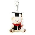 thumbnail image 1 of TOPRenddon Graduation Bear Plush Toy with Detachable Doctoral Cap – 12cm Keepsake Stuffed Animal for Grads, Car Accessory, Keychain Charm | Bachelor’s Gown Gift for College, High School, 1 of 8