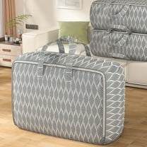 TOPRenddon Heavy Duty Storage Bags for Clothes - Extra Large Moving Bags with Reinforced Handles (70x50x25cm) Waterproof Collapsible Travel Storage Organizer