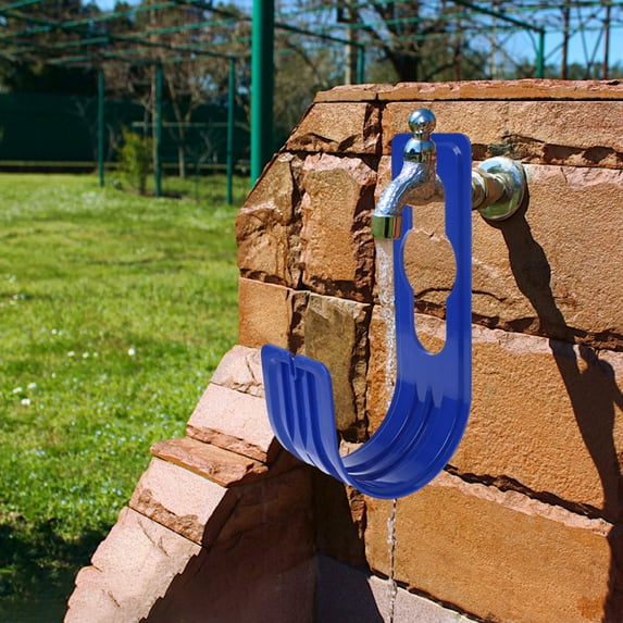 TOPRenddon Hose Holder Wall Mount, Heavy Duty Garden Hose Hanger Reel Metal Hose Hooks Fit to100ft Expandable Watering Hose Storage