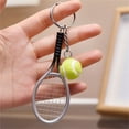 thumbnail image 1 of TOPRenddon Keychain Cute Festival Gift，Mini Tennis Racket Keychain Simulated Mini Tennis Racket Keychain Sports Equipment Gift, 1 of 9