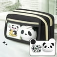 thumbnail image 1 of TOPRenddon Large Capacity Pencil Case - 9 Compartment Pouch with Stickers (Holds 80 Pens) - Cute Canvas Pencil Box, 1 of 6