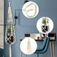 thumbnail image 1 of TOPRenddon Macrame Plant Hanger - 41" Boho Hanging Basket for 6-10 Inch Pots, Cotton Rope Indoor/Outdoor Decor with Hook, Air Purifying Plant Holder for Home & Garden, 1 of 7