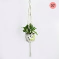 thumbnail image 1 of TOPRenddon Macrame Plant Hanger - 41" Boho Hanging Basket for 6-10 Inch Pots, Cotton Rope Indoor/Outdoor Decor with Hook, Air Purifying Plant Holder for Home & Garden, 1 of 3