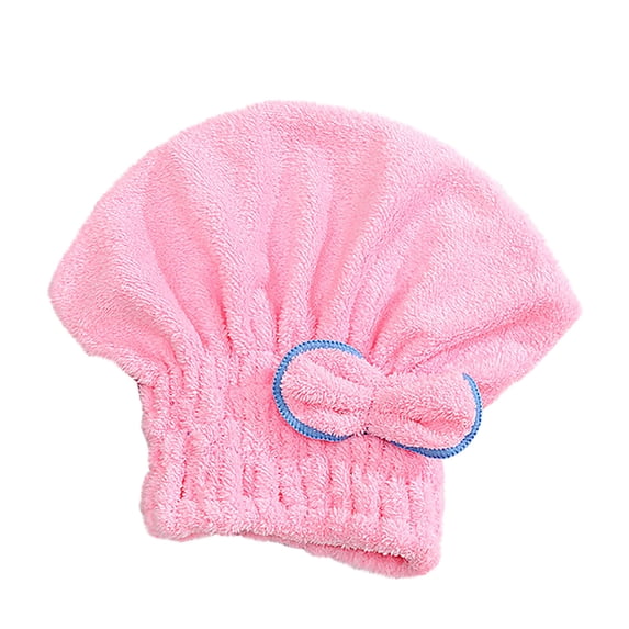 TOPRenddon Microfiber Drying Cap Soft Absorbent Bandana Hair Towel Quick Dry with Bow Knot for Curly Long Thick Wet Hair