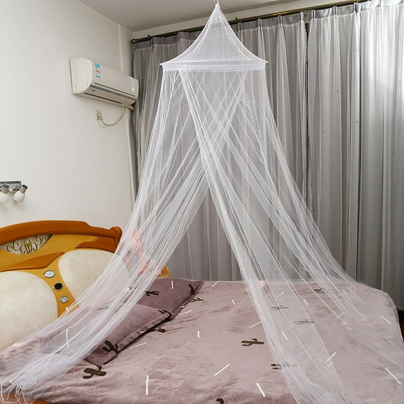 TOPRenddon Mosquito Net Bed Canopy for Girls,King Canopy Bed Curtains Queen Size from Ceiling,Dome Mosquito Netting Bed Tent Twin Girls Canopy Bed Decor for Baby Crib,Kid Bed and Adult Beds