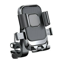TOPRenddon Motorcycle Phone Mount Shockproof | 360° Adjustable Bike Phone Holder for iPhone Samsung | Universal 4.7-7.1" Handlebar GPS Bracket for Cycling