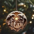 thumbnail image 1 of TOPRenddon Nativity Scene Ornaments, Acrylic Hanging Nativity Christmas Ornaments, Nativity Ornaments for Xmas Tree, Birth of Jesus Christian Decor, Religious Christmas Ornaments, 1 of 4