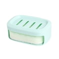 thumbnail image 1 of TOPRenddon Non-Drilling Soap Rack Shower Bathroom Box Double Layers Wall-Mounted Punch-Free Great Load Bearing Anti-Slip Sponge Tray 360 Degree Ventilation, 1 of 2