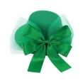 thumbnail image 1 of TOPRenddon Novelties St Patrick's Day Leprechaun Hat with Shamrocks Decoration - Deluxe Green Top Hat Irish Holiday Costume Accessory, 1 of 4