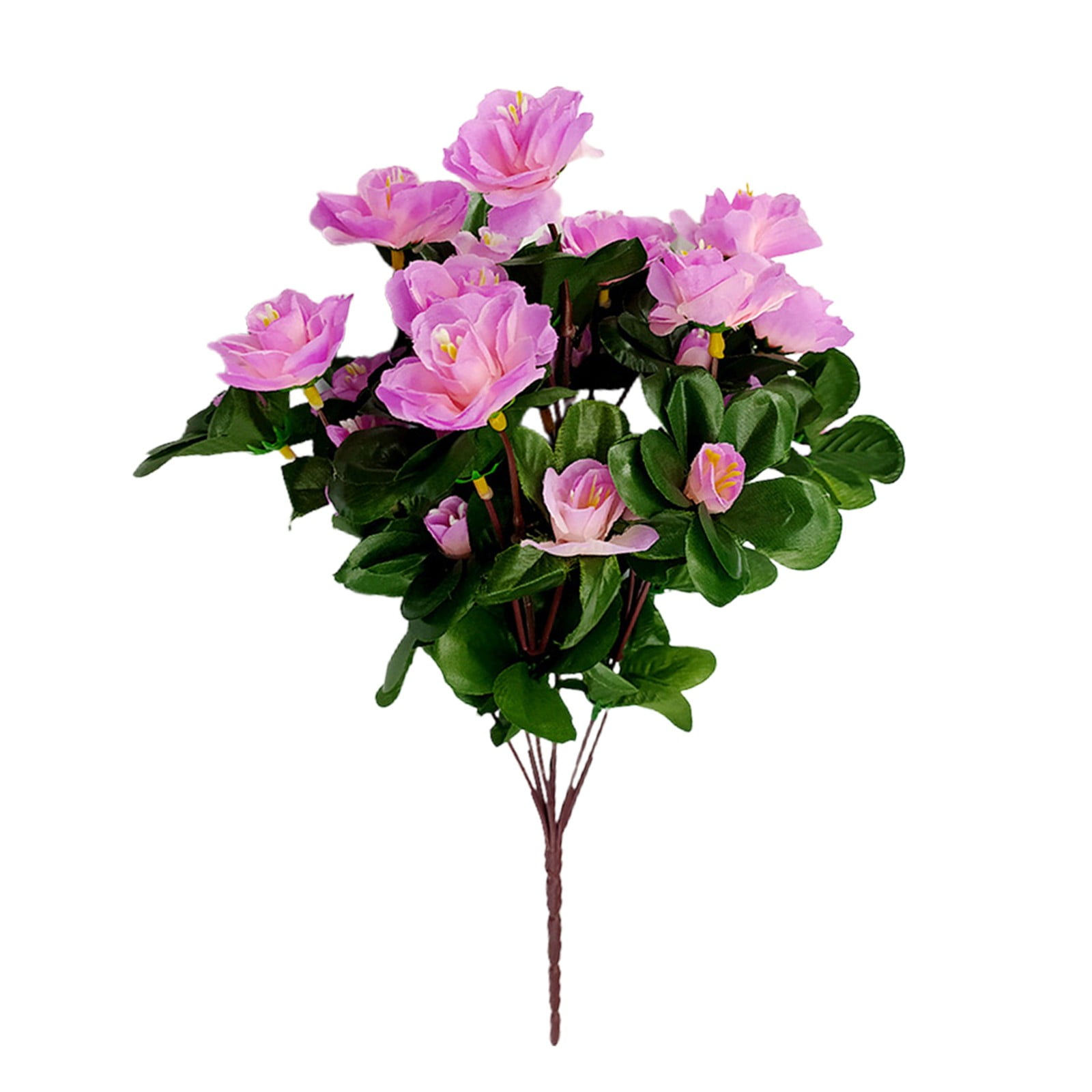 TOPRenddon Outdoor Indoor Silk Flower Artificial Purple Faux Flowers Outdoor UV Resistant Garden Plants Faux Plants for Indoor Home Kitchen Table Centerpieces Decor
